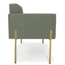 Ver imagem 7 de Poltrona Sala Estar Pé Ferro Dourado Kit 2 Elisa Bouclê D03 Verde Pistache