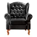 Ver imagem 4 de Poltrona Chesterfield Decoração Retrô Vintage Preto