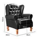 Ver imagem 3 de Poltrona Chesterfield Decoração Retrô Vintage Preto