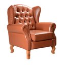 Ver imagem 2 de Poltrona Chesterfield Decoração Retrô Vintage Cobre Caramelo