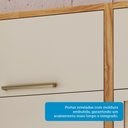 Ver imagem 7 de Armário Aéreo de Cozinha 2 Portas Basculantes e Nicho 100% MDF 80cm Vicenza Espresso Móveis Bege/Amêndoa/Off White