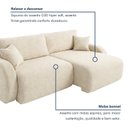 Ver imagem 6 de Sofá Cama Modular 2 Lugares Orgânico 210cm Base Madeira Maciça Cancún