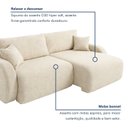 Ver imagem 6 de Sofá Cama Modular 2 Lugares Orgânico 210cm Base Madeira Maciça Cancún