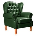 Ver imagem 2 de Poltrona Decorativa Chesterfield Retrô Couro Sintético Imperador 86cm
