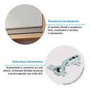 Ver mais imagens de Armário Aéreo de Cozinha 80cm 2 Portas 100% MDF Barbados Espresso Móveis Bege/Amêndoa/Off White