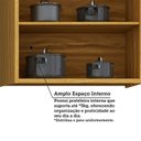 Ver imagem 7 de Armário Aéreo de Cozinha 80cm 2 Portas 100% MDF Barbados Espresso Móveis Bege/Amêndoa/Off White