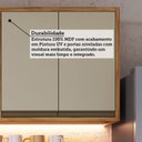 Ver imagem 6 de Armário Aéreo de Cozinha 80cm 2 Portas 100% MDF Barbados Espresso Móveis Bege/Amêndoa/Off White