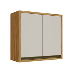 Armário Aéreo de Cozinha 80cm 2 Portas 100% Mdf Barbados Espresso Móveis - 4
