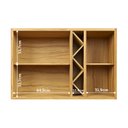 Ver imagem 4 de Armário Aéreo de Cozinha 120cm 2 Portas com Vidro Reflecta 100% MDF Barbados Espresso Móveis Bege/Amêndoa/Off White