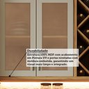 Ver imagem 6 de Armário Aéreo de Cozinha 120cm 2 Portas com Vidro Reflecta 100% MDF Barbados Espresso Móveis Bege/Amêndoa/Off White