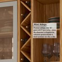 Ver imagem 7 de Armário Aéreo de Cozinha 120cm 2 Portas com Vidro Reflecta 100% MDF Barbados Espresso Móveis Bege/Amêndoa/Off White