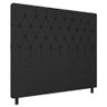 Cabeceira Cama Box Casal Queen Size Potenza 160cm Linho Preto - Desk Design - 1