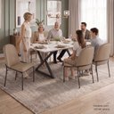 Ver imagem 6 de Conjunto para Sala de Jantar Mesa Império 120x90 com 6 Cadeiras Rubi