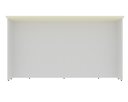 Ver imagem 4 de Bancada Ilha 200cm 100% MDF Cozinha Sevilha Branco/Ártico/Cinza Argila