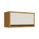 Ver imagem 3 de Armário Aéreo de Cozinha 80cm 1 Porta Basculante 100% MDF Barbados Espresso Móveis Bege/Amêndoa/Off White
