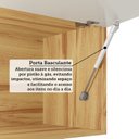 Ver imagem 7 de Armário Aéreo de Cozinha 80cm 1 Porta Basculante 100% MDF Barbados Espresso Móveis Bege/Amêndoa/Off White