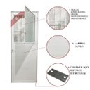 Ver imagem 5 de Porta Social Lambril Alumínio Branco Linha Veneza:210 x 80/Direita
