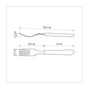 Ver imagem 4 de Kit 24 Garfo de Mesa Tramontina Leme Inox Vermelho