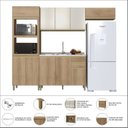 Ver imagem 6 de Cozinha Modulada Torre Quente 4 Peças Montreal Amarelo/Castani/Off-White