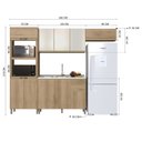 Ver imagem 4 de Cozinha Modulada Torre Quente 4 Peças Montreal Amarelo/Castani/Off-White