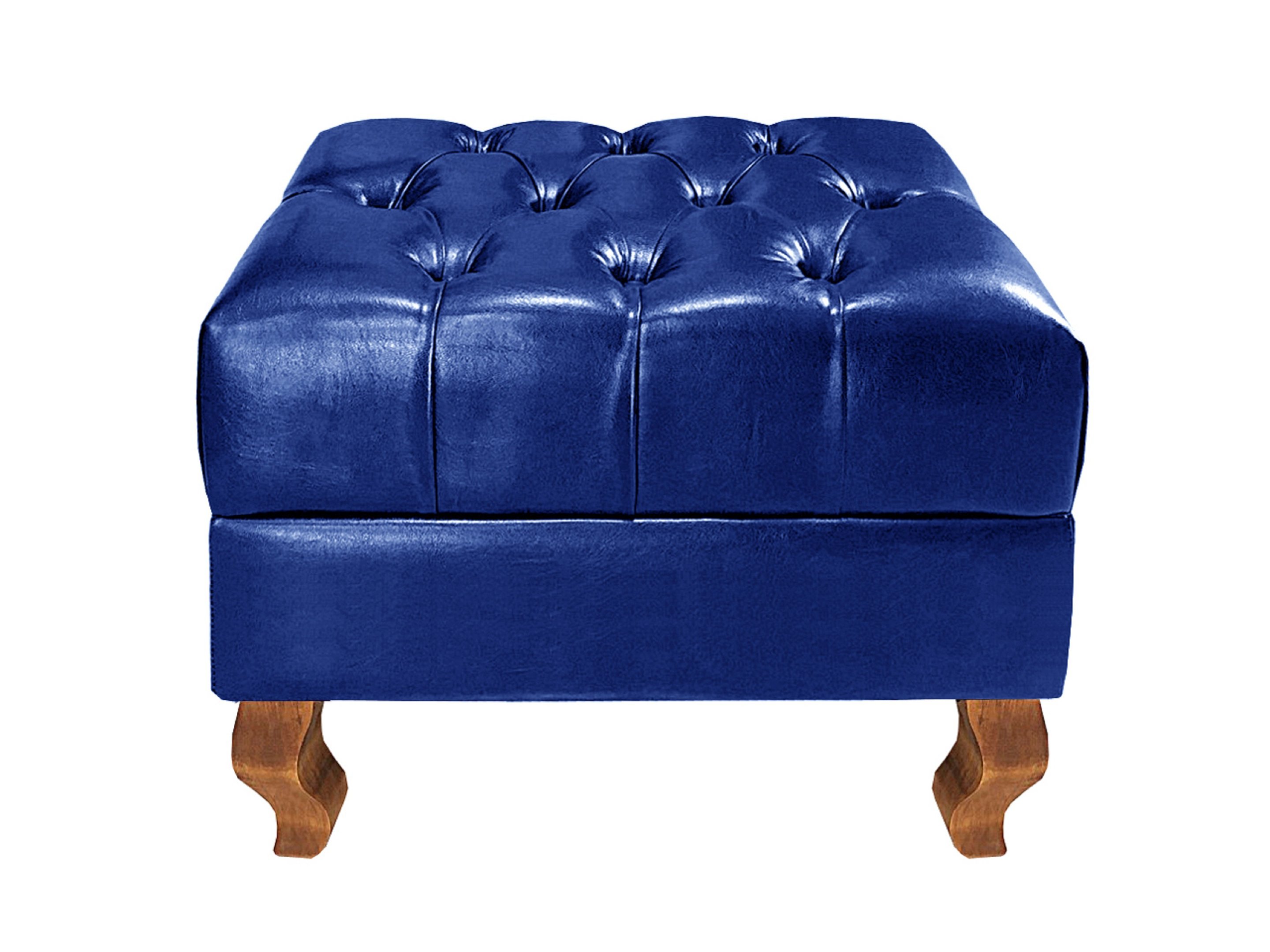 Poltrona e Puff Chesterfield Imperador Decoração Retrô Vintage - 5