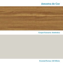 Armário Aéreo de Cozinha 120cm 3 Portas com Vidro Reflecta 100% MDF Barbados Espresso Móveis Bege/Amêndoa/Off White - 11 Armário Aéreo de Cozinha 120cm 3 Portas com Vidro Reflecta 100% MDF Barbados Espresso Móveis Bege/Amêndoa/Off White - 11