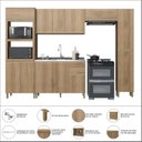 Ver imagem 6 de Cozinha Modulada Torre Quente 5 Peças Montreal Amarelo/Castani