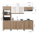 Ver imagem 4 de Cozinha Modulada Torre Quente 5 Peças Montreal Amarelo/Castani/Off-White