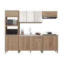 Ver imagem 3 de Cozinha Modulada Torre Quente 5 Peças Montreal Amarelo/Castani/Off-White