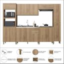 Ver imagem 6 de Cozinha Modulada Torre Quente 6 Peças Montreal Amarelo/Castani