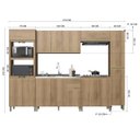 Ver imagem 4 de Cozinha Modulada Torre Quente 6 Peças Montreal Amarelo/Castani