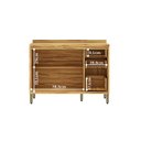 Ver imagem 4 de Balcão de Cozinha 120cm 2 Portas e 3 Gavetas com Tampo 100% MDF Barbados Espresso Móveis Bege/Amêndoa/Off White