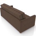Ver imagem 4 de Sofá Cama Retrátil para Sala de Estar 220cm Porthos M03 Veludo Marrom - Lyam Decor