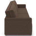 Ver imagem 2 de Sofá Cama Retrátil para Sala de Estar 220cm Porthos M03 Veludo Marrom - Lyam Decor