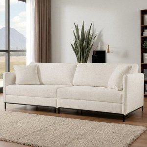 Sofá Fixo Ravi 2 Lugares Luxo 1,70m Castellar Móbile