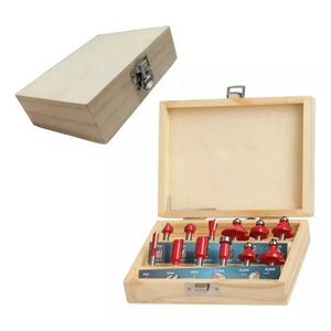 Jogo Fresas 6mm D Tupia Manual Laminadora Makita e Maleta