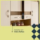 Ver imagem 5 de Armário de Cozinha Compacto 8 Portas 2 Gavetass com Nicho Vogue Kits Paraná - Freijo e Soft