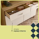 Ver imagem 4 de Armário de Cozinha Compacto 8 Portas 2 Gavetass com Nicho Vogue Kits Paraná - Freijo e Soft