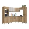 Cozinha Modulada de Canto Torre Quente Balcão com Tampo 120cm 8 Peças Montreal - 3