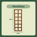 Ver imagem 4 de Treliça Jardim Vertical Eucalipto 30x90 Cm Stain Mogno