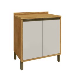 Balcão de Cozinha 80cm 2 Portas com Tampo 100% Mdf Barbados Espresso Móveis - 3