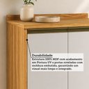 Ver imagem 6 de Balcão de Cozinha 80cm 2 Portas com Tampo 100% MDF Barbados Espresso Móveis Bege/Amêndoa/Off White