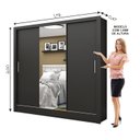 Ver imagem 4 de Guarda-roupa Casal 3 Portas com Espelho Santiago Plus Espresso Móveis