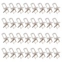 Ver imagem 2 de Kit 8 Jogos de Mesa com 4 Cadeiras de Madeira Dobrável 70x70 Ideal para Bar e Restaurante - sem Pint