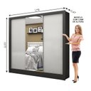 Ver imagem 4 de Guarda-roupa Casal 3 Portas com Espelho Santiago Plus Espresso Móveis