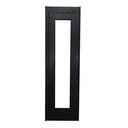 Ver imagem 1 de Vitro Capelinha Alumínio Preto Linha Veneza: 100 x 30