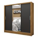 Ver imagem 3 de Guarda-roupa Casal 3 Portas com Espelho Santiago Plus Espresso Móveis