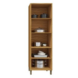 Paneleiro 70cm Duplo com 4 Portas e Vidro Reflecta 100% Mdf Barbados Espresso Móveis - 3