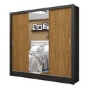 Ver imagem 3 de Guarda-roupa Casal 3 Portas com Espelho Santiago Plus Espresso Móveis