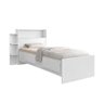 Cama Isa Solteiro Branco com Baú na Cabeceira + Colchão - 6